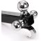 Trailer Hitch Tri-Ball Mount with Hook, Tactical Tow Hook 3 Ball Truck Hitch, Trailer Ball Size 1-7/8