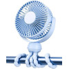 Mini Portable Stroller Fan Battery Operated Small Clip on Detachable 3 Speed Rechargeable Car Fan