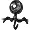 Mini Portable Stroller Fan Battery Operated Small Clip on Detachable 3 Speed Rechargeable Car Fan