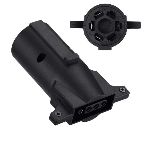 Trailer Wiring Adapter, Heavy Duty Weatherproof 7 RV Blade to 4 Flat Trailers Light Connector Plug