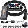 7 Way Trailer Cord and 7 Gang Junction Box Kit with 12V Breakaway Switch and Plug Holder Heavy Duty 8 FT Trailer Wiring Harness Kit for Trailers RVs Campers