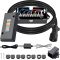 7 Way Trailer Cord and 7 Gang Junction Box Kit with 12V Breakaway Switch and Plug Holder Heavy Duty 8 FT Trailer Wiring Harness Kit for Trailers RVs Campers
