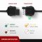 4 Way Trailer End Connector 5 Feet Jacketed Cable Heavy Duty 18AWG 4 Pin Trailer Light Plug Pure Copper Trailer Side Male End Replacement 4 Flat Extension Wiring Harness 2 Years Warranty