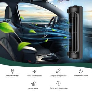 USB Car Seat Cooling Fan With Elastic Belt 3 Wind Speeds