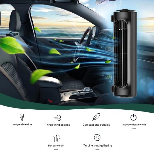 USB Car Seat Cooling Fan With Elastic Belt 3 Wind Speeds