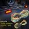 10039W 4 Pin Flat Trailer Wiring Harness Kit 18AWG 25Feet Male 4Feet Female Wishbone-Style Wiring Harness Extension kit for Utility Boat Trailer Lights