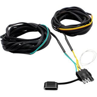 22FT 4 Pin 5 Wire Trailer Wiring Harness,Trailer Light Kit Heavy Duty Pure Copper Connectors with Nylon Mesh Protection for Rewiring of Taillights,Brake Lights and Turn Signals on Trailers RVs Boats