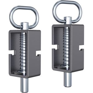 Trailer Gate Latch 2PCS Spring Latch Lock Heavy-Duty Weld-On Spring Latch Assembly Universal for Utility Trailer Gate Latch