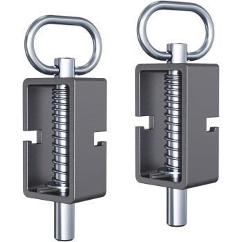 Trailer Gate Latch 2PCS Spring Latch Lock Heavy-Duty Weld-On Spring Latch Assembly Universal for Utility Trailer Gate Latch