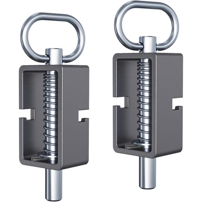 Trailer Gate Latch 2PCS Spring Latch Lock Heavy-Duty Weld-On Spring Latch Assembly Universal for Utility Trailer Gate Latch