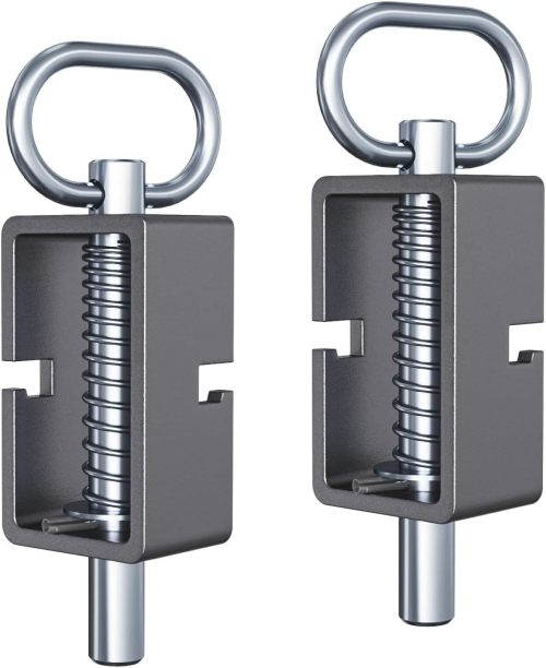 Trailer Gate Latch 2PCS Spring Latch Lock Heavy-Duty Weld-On Spring Latch Assembly Universal for Utility Trailer Gate Latch