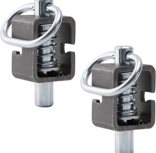 Spring Latch Lock, Weld-On Spring Latch Assembly, Trailer Gate Latch, Pack of 2 (Universal)