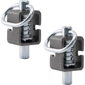 Spring Latch Lock, Weld-On Spring Latch Assembly, Trailer Gate Latch, Pack of 2 (Universal)
