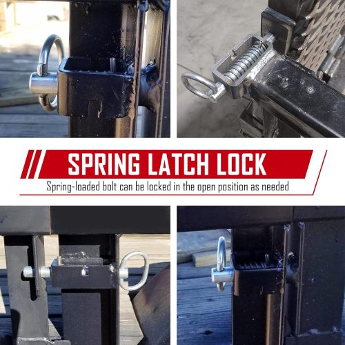 Spring Latch Lock, Weld-On Spring Latch Assembly, Trailer Gate Latch, Pack of 2 (Universal)