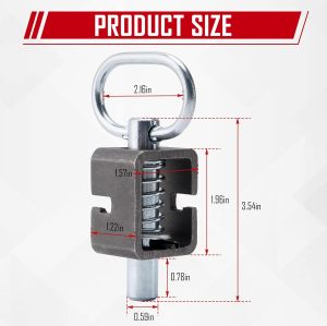 Spring Latch Lock, Weld-On Spring Latch Assembly, Trailer Gate Latch, Pack of 2 (Universal)
