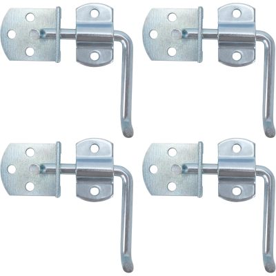 Trailer Gate Latch, 4 Pack Stake Bed Latches, Straight Side Gate Bracket Sets for Utility Trailer, Trucks, Wood