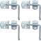 Trailer Gate Latch, 4 Pack Stake Bed Latches, Straight Side Gate Bracket Sets for Utility Trailer, Trucks, Wood