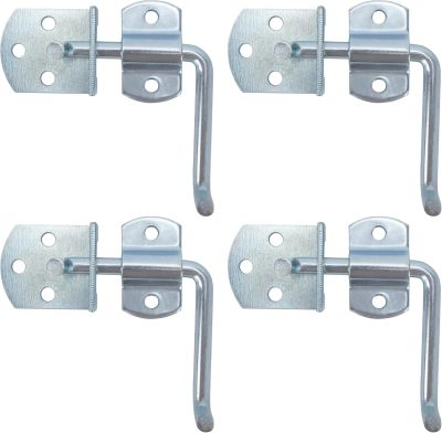 Trailer Gate Latch, 4 Pack Stake Bed Latches, Straight Side Gate Bracket Sets for Utility Trailer, Trucks, Wood