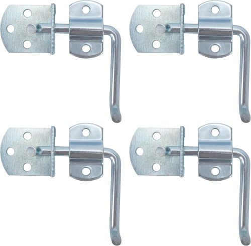 Trailer Gate Latch, 4 Pack Stake Bed Latches, Straight Side Gate Bracket Sets for Utility Trailer, Trucks, Wood