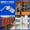 Trailer Gate Latch, 4 Pack Stake Bed Latches, Straight Side Gate Bracket Sets for Utility Trailer, Trucks, Wood