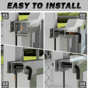819T Trailer Gate Spring Latch Kit 2 Pack Trailer Gate Pins Heavy Duty Trailer Gate Latch Repair Kit for Carry-On Utility Trailers
