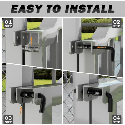 819T Trailer Gate Spring Latch Kit 2 Pack Trailer Gate Pins Heavy Duty Trailer Gate Latch Repair Kit for Carry-On Utility Trailers