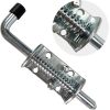 Steel Spring Pin Latch Lock Assembly 1/2" 2 Pack Spring Bolt Latch for Utility Trailer Gate, Barn Door, Heavy Duty Electroplating