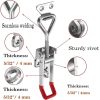 Heavy Duty Adjustable Toggle Latch Clamp 4003 Style 1320Lbs Holding Capacity Large Hasp Clamp For Smoker ToolBox Case Industrial EquiIpment and More (7.5inch)