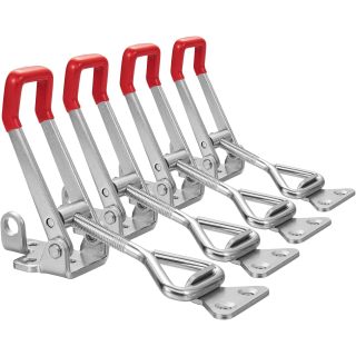 Heavy Duty Adjustable Toggle Latch Clamp 4003 Style 1320Lbs Holding Capacity Large Hasp Clamp For Smoker ToolBox Case Industrial EquiIpment and More (7.5inch)
