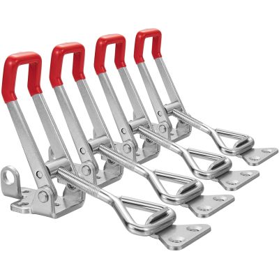 Heavy Duty Adjustable Toggle Latch Clamp 4003 Style 1320Lbs Holding Capacity Large Hasp Clamp For Smoker ToolBox Case Industrial EquiIpment and More (7.5inch)