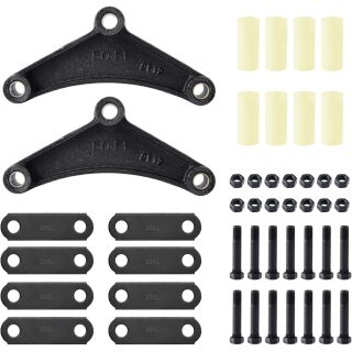 Trailer Shackle Kit, Tandem Trailer Axle Shackle Kit for Double Eye Springs (3.5K -5.2K Axles)