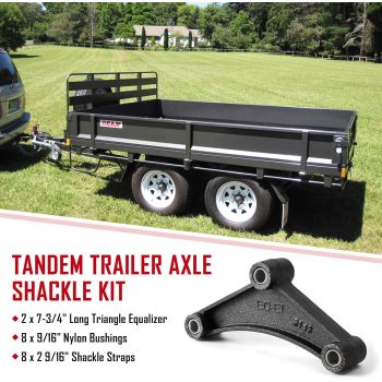 Trailer Shackle Kit, Tandem Trailer Axle Shackle Kit for Double Eye Springs (3.5K -5.2K Axles)
