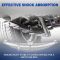 25-1/4 Leaf Spring with 5-1/2 U Bolts Trailer Axle Suspension Kit Fit for 3500lb Round Axle (Shackle Strap+Hanger+Leaf Spring+U-Bolt)
