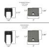 Tandem Axle Trailer Double Eye Leaf Spring Suspension Hanger Kit - 2,000-7,000 lbs (Tandem Axle)
