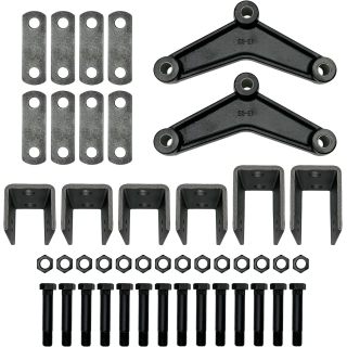 Tandem Axle Trailer Double Eye Leaf Spring Suspension Hanger Kit - 2,000-7,000 lbs (Tandem Axle)