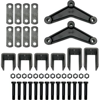 Tandem Axle Trailer Double Eye Leaf Spring Suspension Hanger Kit - 2,000-7,000 lbs (Tandem Axle)