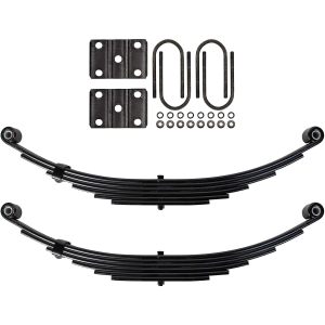 The Trailer Parts Outlet - Trailer 6 Leaf Double Eye Spring Suspension Kit for 3" Tube 7000 lb Axles