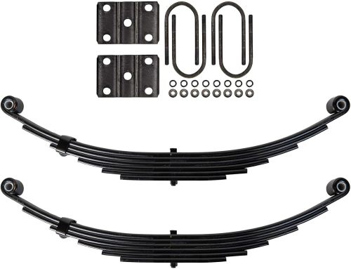 The Trailer Parts Outlet - Trailer 6 Leaf Double Eye Spring Suspension Kit for 3" Tube 7000 lb Axles