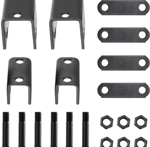 Trailer Leaf Springs Hanger Kit for Double Eye Springs Single Axle Suspension (2,000-7,000 lb Axles)