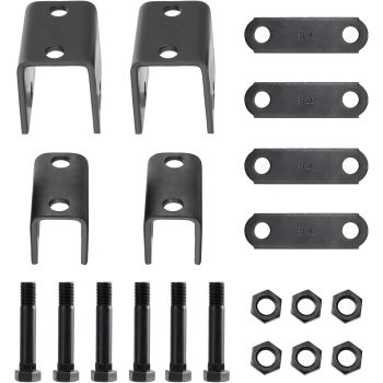 Trailer Leaf Springs Hanger Kit for Double Eye Springs Single Axle Suspension (2,000-7,000 lb Axles)
