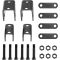 Trailer Leaf Springs Hanger Kit for Double Eye Springs Single Axle Suspension (2,000-7,000 lb Axles)