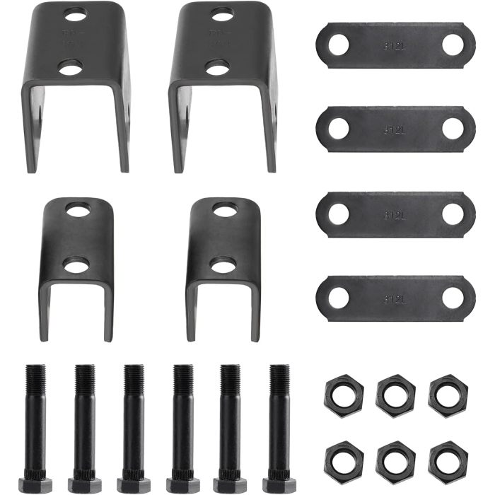 Trailer Leaf Springs Hanger Kit for Double Eye Springs Single Axle Suspension (2,000-7,000 lb Axles)