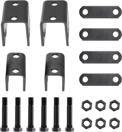 Trailer Leaf Springs Hanger Kit for Double Eye Springs Single Axle Suspension (2,000-7,000 lb Axles)