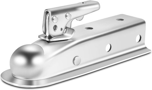 Straight Trailer Tongue Coupler for 2" Ball, 2" Channel Width Trailer Coupler 3,500LBS