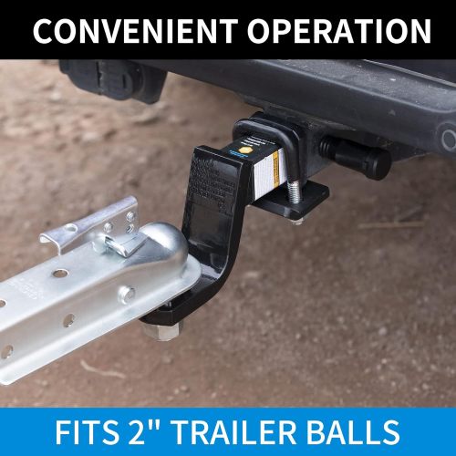 Straight Trailer Tongue Coupler for 2" Ball, 2" Channel Width Trailer Coupler 3,500LBS