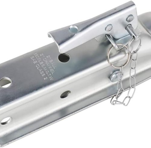 2" Straight Trailer Coupler (BALL 2", CHANNEL 2" 3500LBS with Chain)