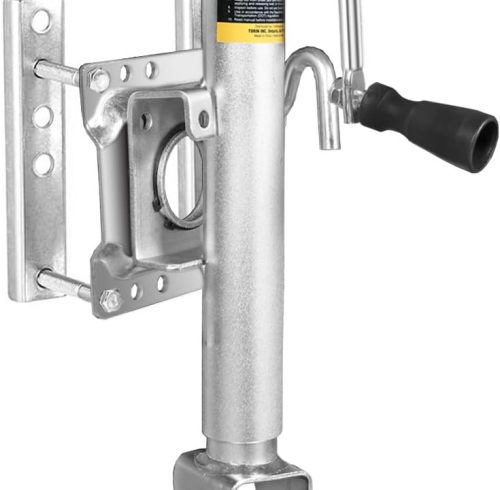 1000 lbs Trailer Jack with Wheel, Heavy Duty Swivel Boat Trailer Jack Single Whee, 10" Lift, Bolt-on Trailer Tongue Jack for RV Boat