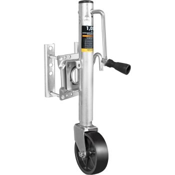 1000 lbs Trailer Jack with Wheel, Heavy Duty Swivel Boat Trailer Jack Single Whee, 10