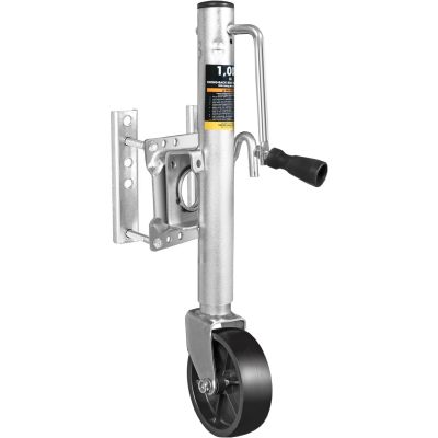 1000 lbs Trailer Jack with Wheel, Heavy Duty Swivel Boat Trailer Jack Single Whee, 10