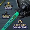 Trailer Cable - Heavy Duty Steel Wire Coiled Safety Cables Strap for RV Towing Trailer - Stainless Steel Spring Towing Coil for Enhanced Durability - Extends up to 6ft